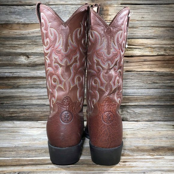 Tony Lama 4005 American Bay Brown Leather Cowboy Western Boots Men US 10… - Picture 6 of 10
